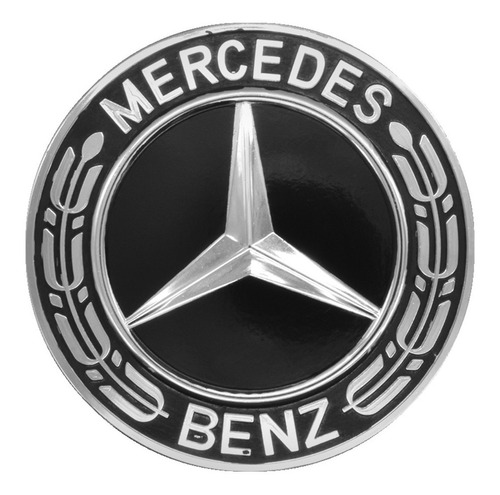 Juego Tapon Centros Rin Mercedes Benz 75 Mm Negro Foto 3