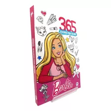 Livro Físico Infantil 365 Desenhos Para Colorir Barbie