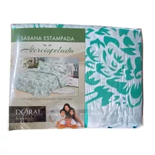 Sabana Estampada Aterciopelada Soft Touch Doral 2,5 P. King