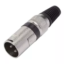 Plug Canon Xlr Macho Profissional Microfone