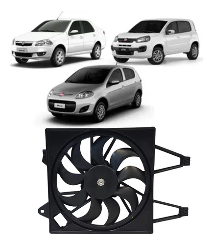 Eletroventilador Fiat Palio/Uno/Siena/Mobi 10/17 Mp4979