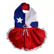 Ropa De Perro ( Vestido Bandera Fiestas Patrias /pet/ Bello