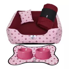 Kit Cama Caminha 6 Pçs Para Filhote Micro Pet 45x45 - Brinde