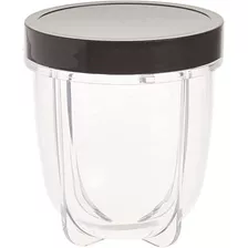 Magic Bullet Taza Corta De 12 Oz Con Tapa Resellable, Trans.