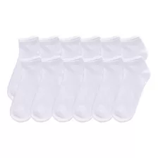 Pack 12 Calcetines Mujer Tobilleras Blancas