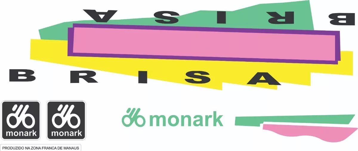Adesivos Monark Brisa 1990