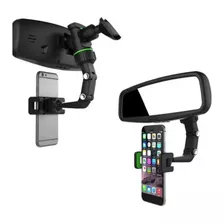 Suporte Multifuncional Veicular P/ Celular Retrovisor 360