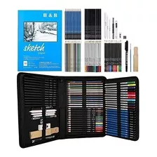 72pcs Kit De Suministros De Dibujo Y Arte, Lápices De Dibujo