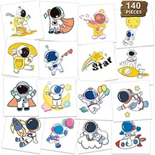  Metker Space Kids Adesivos De Tatuagem Temporária À Prova D