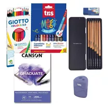 Kit Desenho E Pintura Iniciante