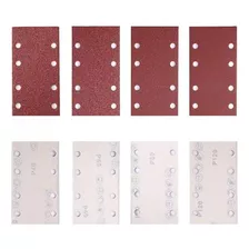 Pack 50 Lijas Rectangular 8 Orificio Con Velcro Madera Metal