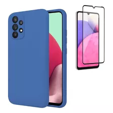 Carcasa Para Samsung + Mica (silicona Con Protección Cámara)