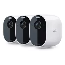 Arlo Essential - 3 Camaras De Video Sin Cables Color Blanco