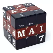 Cubo Mágico 3x3x3 Personalizado - Vinci Cube Calendário Azul