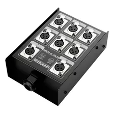 Painel De Ligação 8 Vias Xlr Para Multicabo Medusa Wireconex