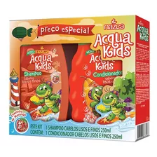 Kit Acqua Kids Shampoo E Condicionador Lisos Morango 250ml