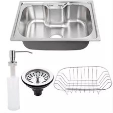 Cuba Cozinha Gourmet Aço Inox 201 Com Acessórios 60x42 Cm