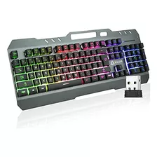 Teclado Inalámbrico Klim Lightning Us Nuevo 2023 + Marco De 