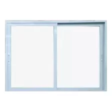 Ventana Corrediza Waluminio Anodizado Corrediza Blanco Rectangular De Aluminio 150cm X 120cm X 5cm