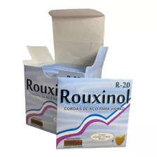 Kit 12 Cordas De Aço Para Violao R20 Rouxinol Palheta Brinde