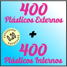 800 Plásticos Para Disco De Vinil Lp. 400 + 400 Grosso 0.20