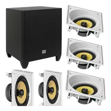 Kit Home Jbl 5.1 Com 3 Cxs Ci6sa + 2 Cxs Ci6s + Sub Jbl Ci8p