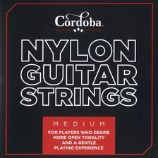 Juego De 6 Cuerdas De Nailon Para Guitarra, Tensión Media, C