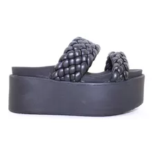 Sandalias Dama Mujer Plataforma Alta Trenzas 227559 Carg