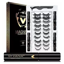 Delineadores - Vevana 2021 Reusable Magnetic Silk Eyelashes 