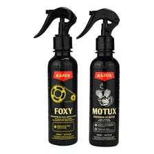 Verniz De Motor Motux Renovador Brilho + Desengraxante Moto