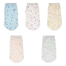 Saco De Dormir Bebê Cueiro Swaddle Fácil Ajuste Flanelado Cor Casinha