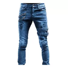 Jeans Biker Personalizados Para Hombre