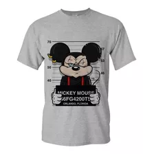 Camiseta Camisa Masculina Mickey Procurado Plus Size Até G6 