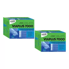 2x Viaplus 7000 Impermeabilizante Flexível Fibras 18kg 