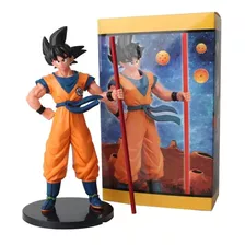 Boneco Son Goku Bastão Mágico Dragon Ball Z Super 