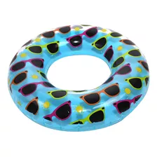 Boia Inflável Circular 76cm Óculos Sol Praia Piscina