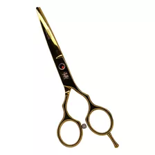 Tesoura Corte Cabelo Fio Navalha Profissional Obopekal Cor Dourada