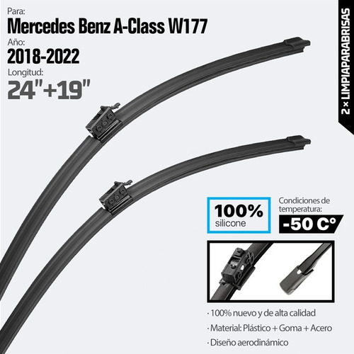 Limpiaparabrisas Para Mercedes Benz Clase A W177 2018-2022 Foto 2