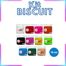 Massa De Biscuit 90g - 10 Unidades (escolha As Cores) 