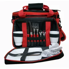 Bolso Térmico Bamboo + Set Picnic 2 Personas Camping