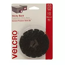 Velcro Marca Puntos Con Adhesivo Negro | 75 Pk | 5-8 Pequeñ