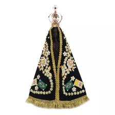 Nossa Senhora Aparecida 25cm - Terra Cota - Oficial C/ Coroa