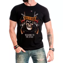 Camisa Camiseta Rock Guns N' Roses Clássica 80's Axl Rose