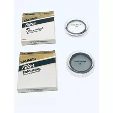 Par De Filtros Kalimar Uv E Polarizador Novos 49mm