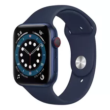 Apple Watch Series 6 (gps+cellular) - Caja De Aluminio Azul De 44 Mm - Correa Deportiva Azul Marino