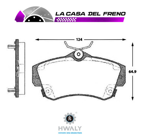 Pastilla De Freno Delantera Chrysler Pt Cruiser  2.0 2009 Foto 3