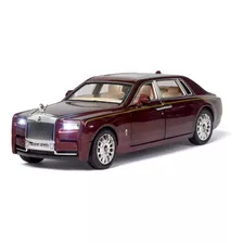 Rolls-royce Phantom Miniatura Metal Carros Com Luzes E Som