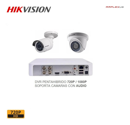 Kit 2 4 6 8 10 Camaras Seguridad Vigilancia 720p Hikvision