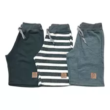 Kit 3 Bermudas Infantil Criança Menino Envio Imediato!!!