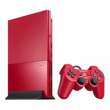 Sony Playstation 2 Slim Limited Edition Cor Crimson Red